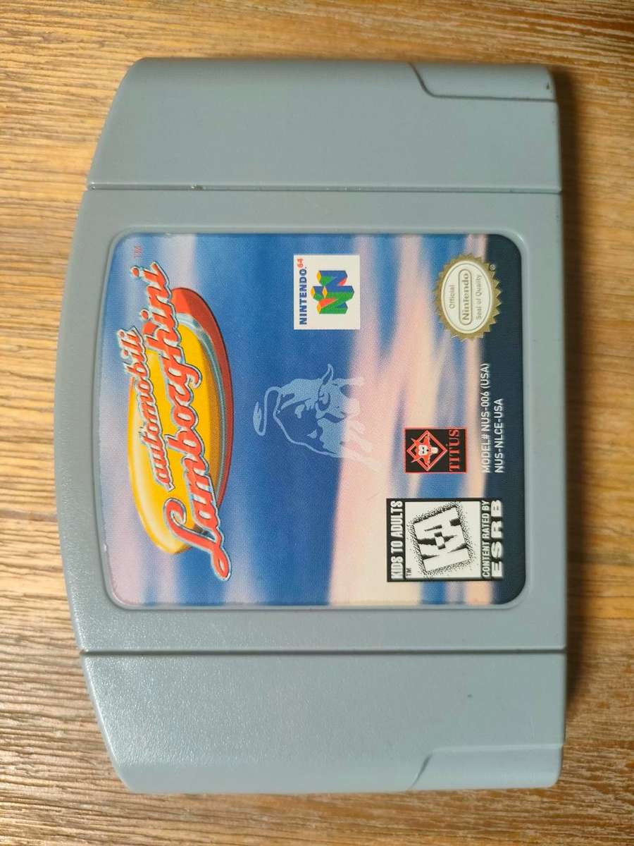 Nintendo 64 Game Cartridge - Automobili Lamborghini