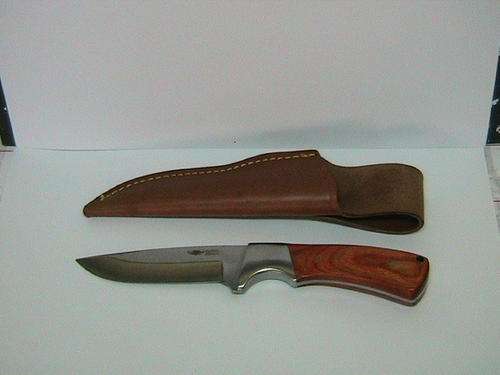 Hunting Knife - Buffalo River Kudu hunting knife with leather sheath