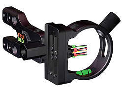 Bow Sight - Truglo Brite Site Xtreme 5 Light 5-Pin Bow Sight .029" Pin, Allu Black