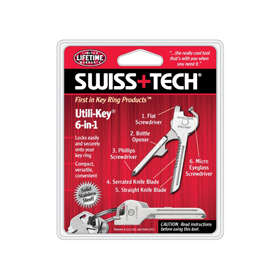 Swiss Tech Utili Key 6-in-1 Keyring Tool