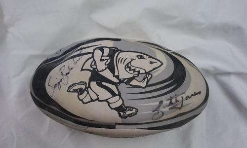 The SHARKS - Signed Rugby Ball ( Incl :Butch James, Skipper Badenhorst, Johan Smith and many more !!