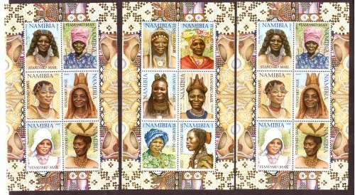 2002 NAMIBIA  SACC389-390 2 sheetlet MNH 390A sheetlet MNH and 2 used