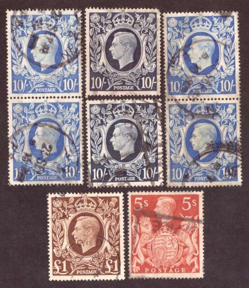 GEORGE VI GB.1939-48 Gibbons cat.476-478b