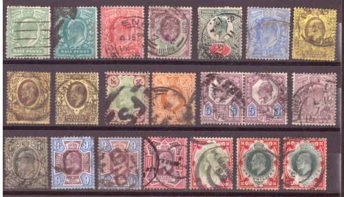 Edward VII   GB 1902  set  to 1/ used