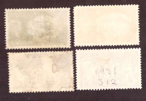 George VI GB  1951 S.G. Cat. 509-512