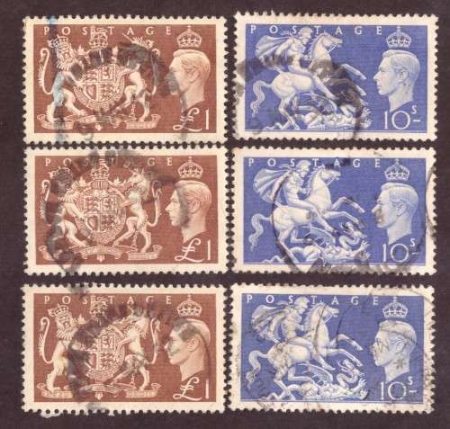 George VI GB  1951 S.G. Cat. 511-512