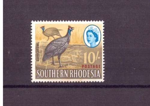 Southern Rhodesia 1964  Definitive issue. MNH.10/ with varietie,` Tail feather flaw` !!!!