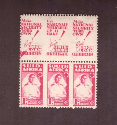 UNION 0f South Africa 1941-42 War Effort.reducet format SACC #96 Roulette Shift.
