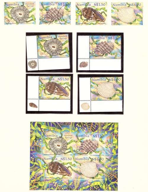 1998 NAMIBIA . Scott # 903-906. MNH  set.  Used set, and souvenir sheet MNH.