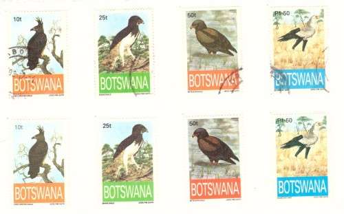 Botswana .1993 Scott #554-557 .set MH. and  set used.