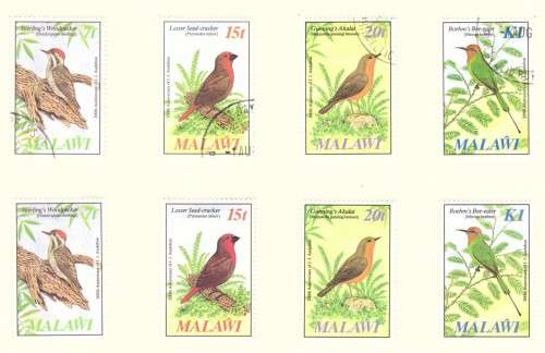 Malawi Scott #470-473 .Full set  MH and used. 1985