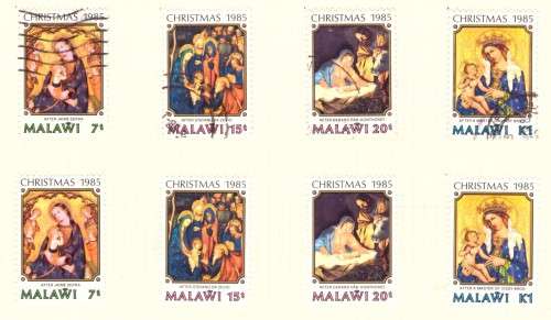 Malawi Scott #474-477 .Full set  MH and used. 1985