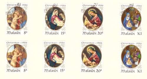 Malawi Scott #490-493 .Full set  MH and used. 1986