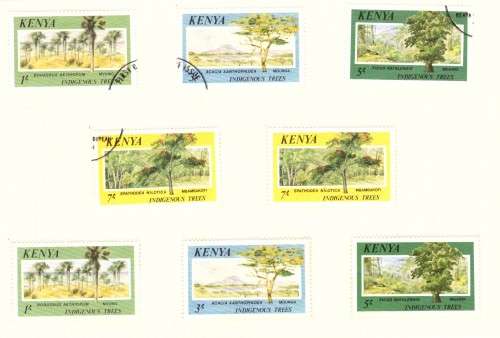 Kenya Scott #360-363.Full set  MH and used. 1986
