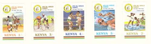 Kenya Scott #414-418.Full set  MH . 1987
