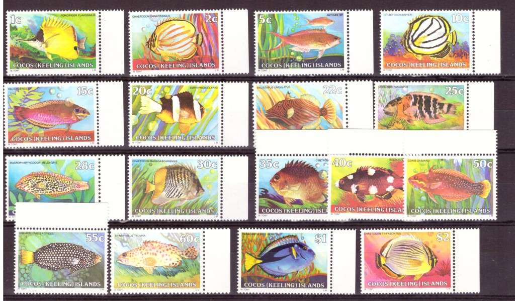 Cocos Islands.  Scott #34-50.Full set  MNH  1979