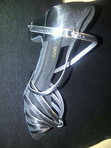 Silver & Black Dance Shoes