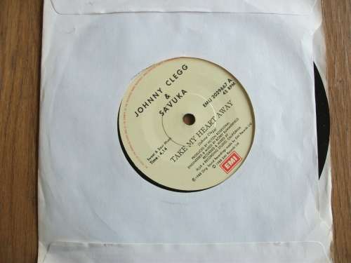 Johnny Clegg & Savuka - Take My Heart Away (7" single) South African Pop/Rock (1988)