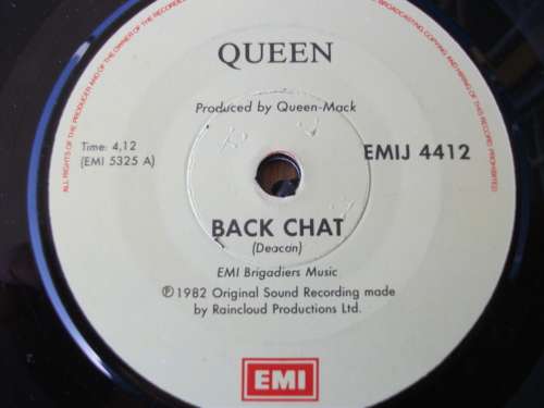 Queen - Back Chat (7" LP) (1982)