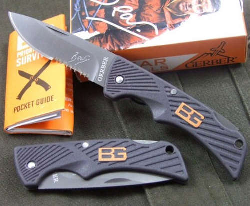 New Gerber Bear Grylls Compact Scout Folding Pocket Lock Knife