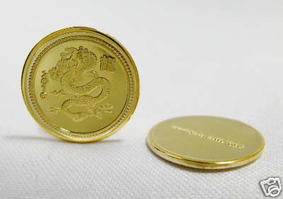 3 x FIRE DRAGON 2010 Rounds DIPPED IN 24k GOLD 1geach .999 Fine Bullion