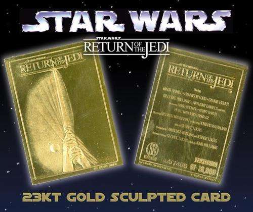 STAR WARS Return of the Jedi 23K GOLD CARD