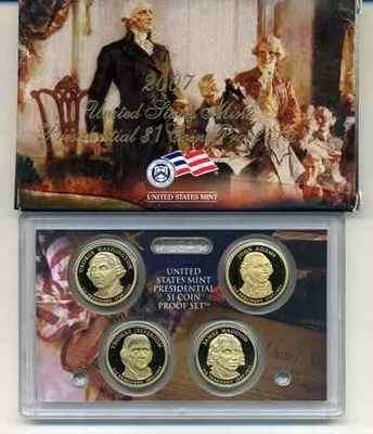 2007 S Presidential Four Coin Proof Set Original Pack