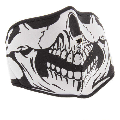 Polartec Biker Motorcycle Skull Skeleton Half Face Mask Facemask