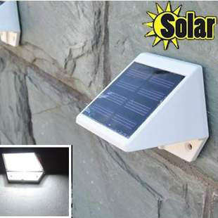 Solar Powered LED Light Pathway Path Step Stair Wall Mounted Garden Lamp
