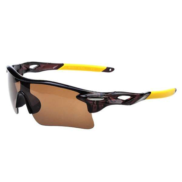 SPORTING DARK GLASSES - Brown frame/Yellow ear