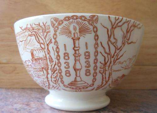 SPECIAL, SMALL COMMEMORATIVE BOWL, THE GREAT TREK! 1838 - 1938
