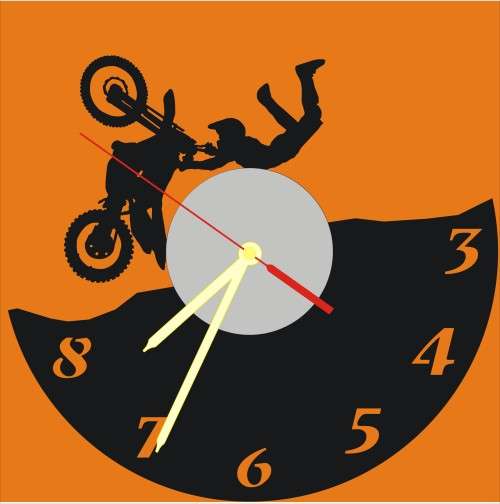 MotoX Vinyl LP Wall Clock
