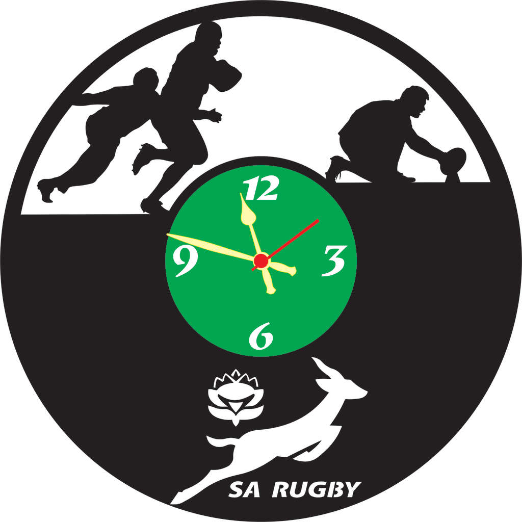 Springboks Rugby Vinyl LP Wall Clock