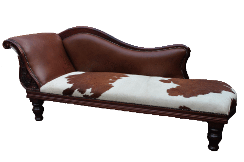 Hand crafted Nguni hide Chaise Lounge!!!