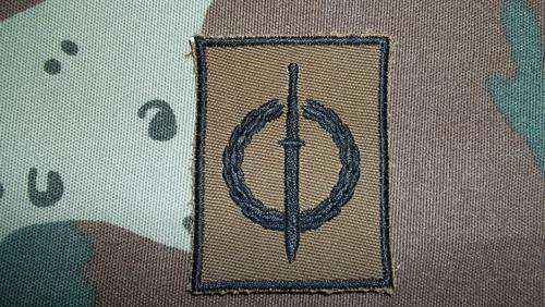 SA Special Forces Operator Badge Black On Nutria (Copy)
