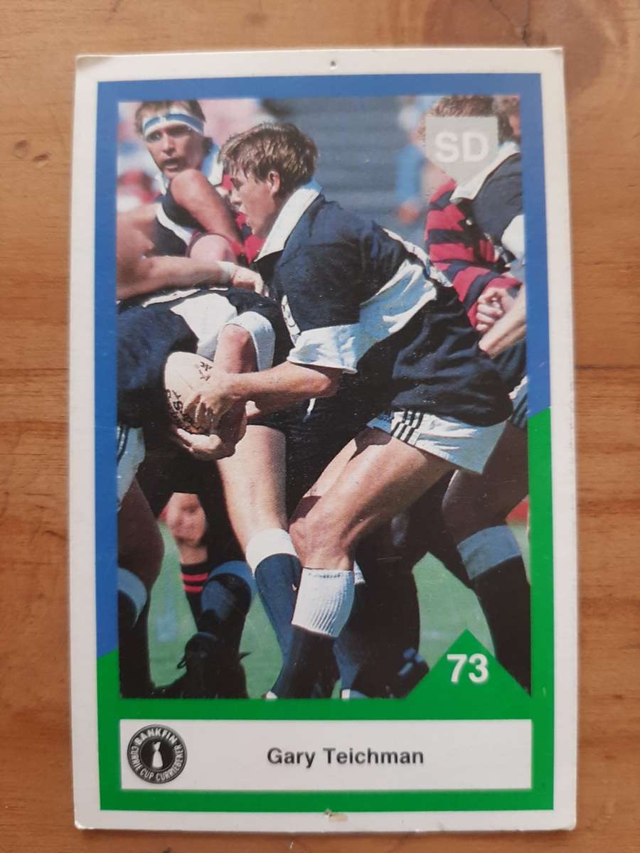 Sports Deck 1992 Currie Cup Collectors Cards: No 73 - Gary Teichman (Natal)