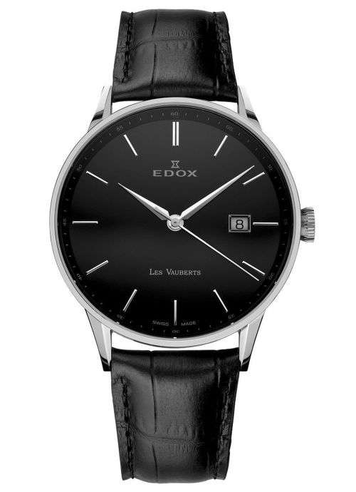 Edox Les Vauberts 70172-3N-NIN  Swiss  Quartz  Authentic- Swiss Made Luxury