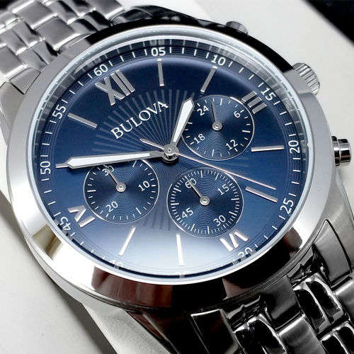 BULOVA MEN'S CHRONOGRAPH WATCH 96A174- IN BOX WITH PAPERS***LUXURY***