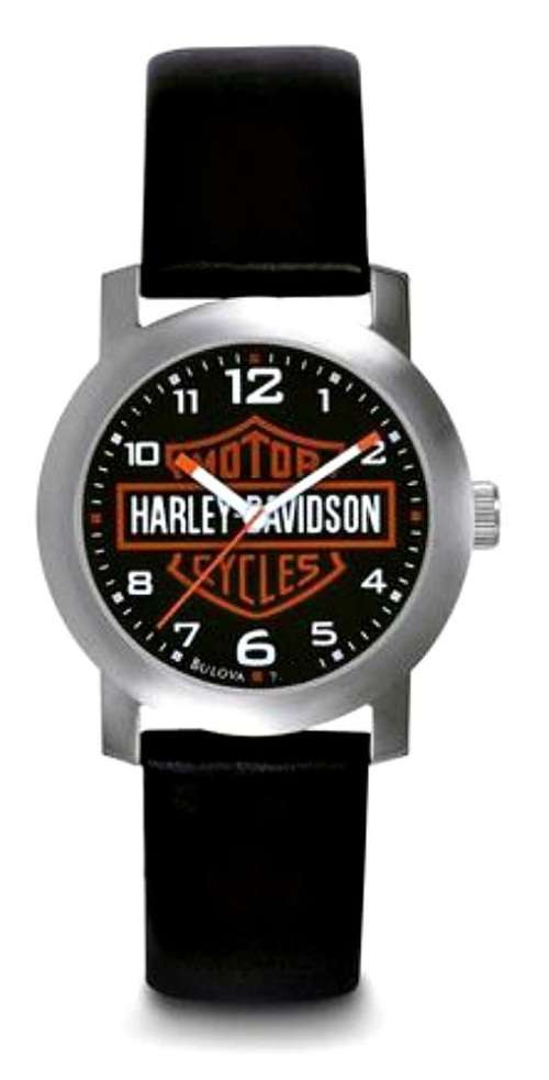 HARLEY- DAVIDSON BY BULOVA 76A04 -  QUARTZ WATCH IN BOX WITH PAPERS***LUXURY***