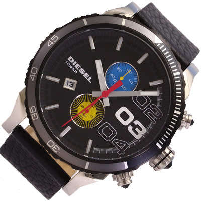 DIESEL DOUBLE DOWN BLACK DIAL CHRONOGRAPH  DZ4331- MUST HAVE WATCH