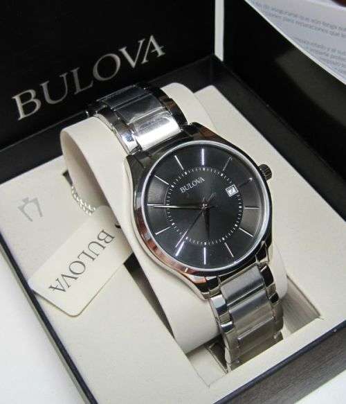 BULOVA 96B267 - MEN`S CLASSIC QUARTZ DRESS WATCH NEW IN MANUFACTURERS BOX