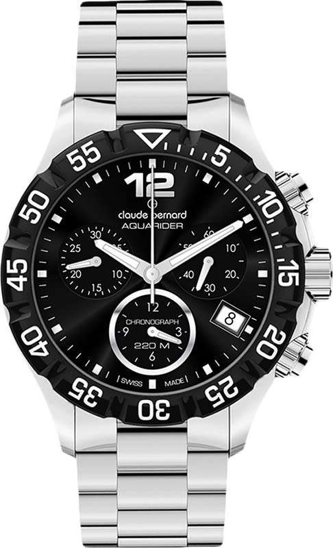 CLAUDE BERNARD AQUARIDER  CHRONOGRAPH    SWISS MADE , SWISS QUARTZ
