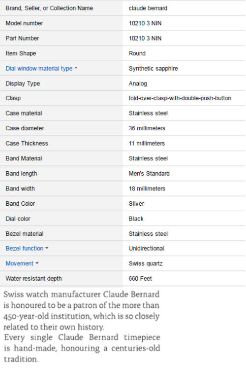 CLAUDE BERNARD AQUARIDER  CHRONOGRAPH    SWISS MADE , SWISS QUARTZ