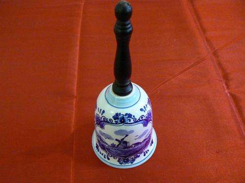 DELFT BLUE DINNER BELL *** PRETTY***