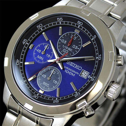 Seiko Chronograph Watch -Stunning Class and Sporty *** Great Authentic Seiko Watch*** Looker***