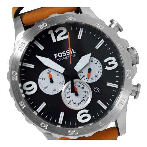 FOSSIL NATE JR1486 QUALITY  AUTHENTIC LUXURY  CHRONOGRAPH  - IN STOCK WITH FOSSIL TIN AND PAPERS