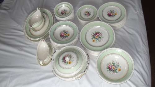 Old English Green set from Johnson Bros in England