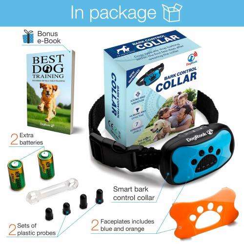 Anti Bark Training Collar - Humane with Vibration No Shock Collar