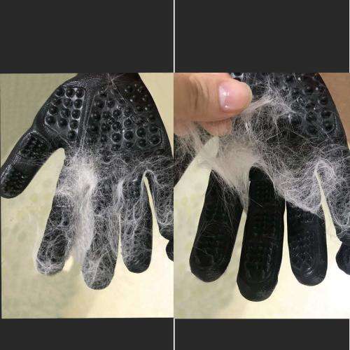 Pet Grooming Glove - Gentle De-shedding Glove