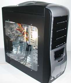 Midi ATX Mercedes Chassis with Handle - 450W - Front USB, Audio & Acrylic Side